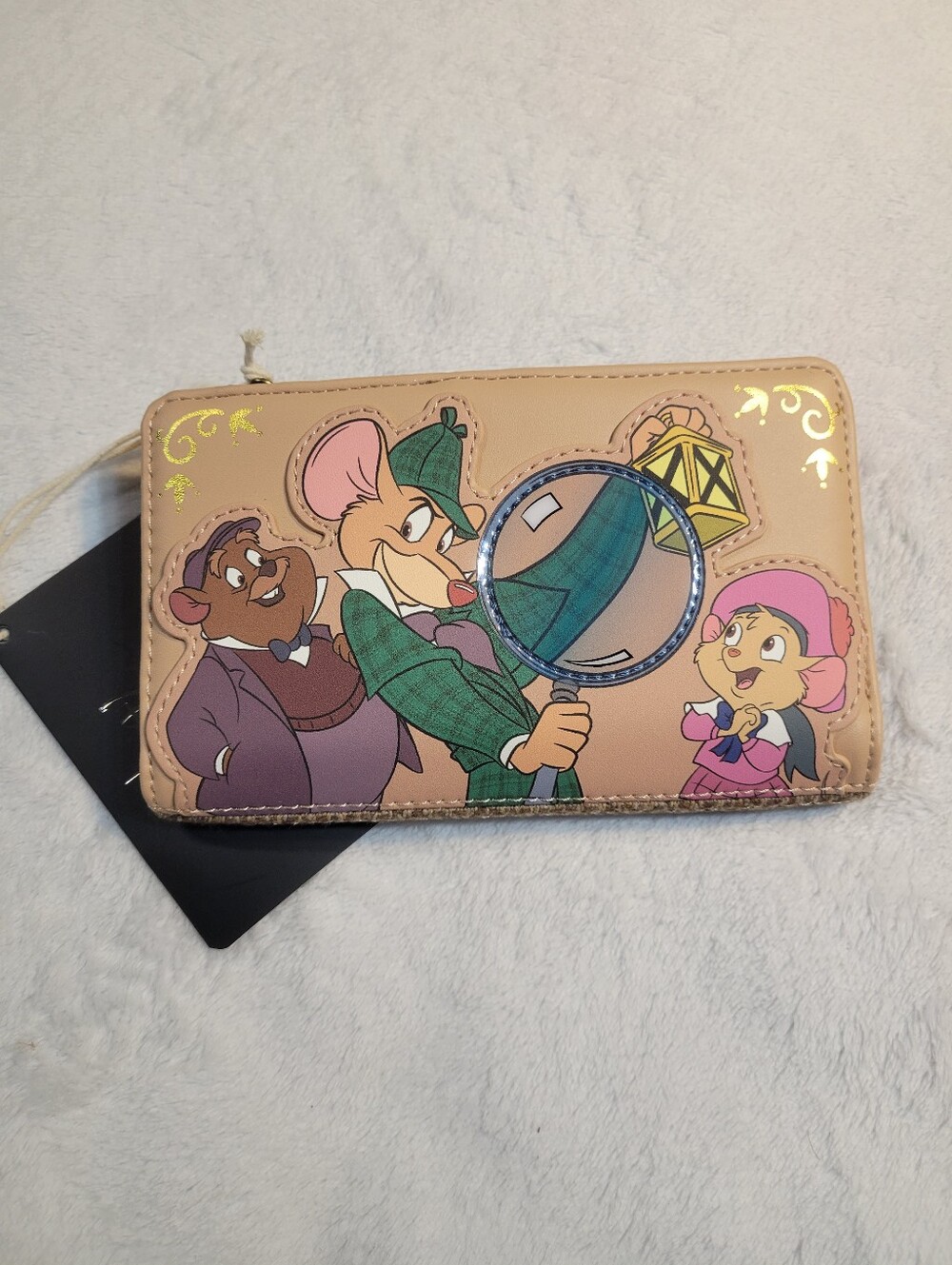 The Great Mouse Detective Loungefly Exclusive Disney Flap Wallet New With Tags